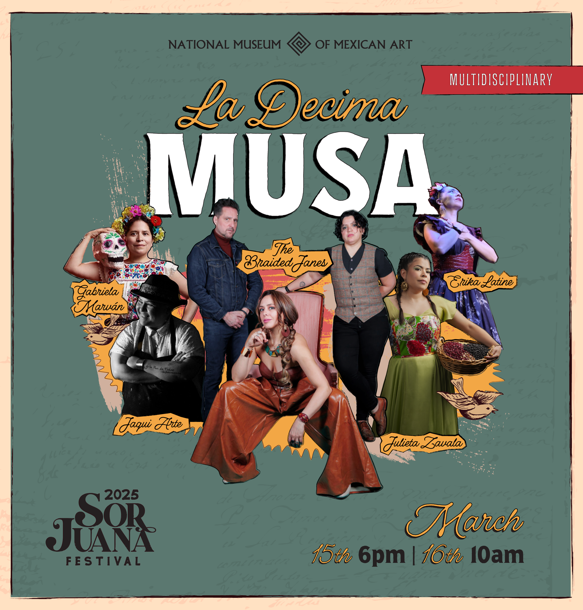 La Décima Musa event at the National Museum of Mexican Art