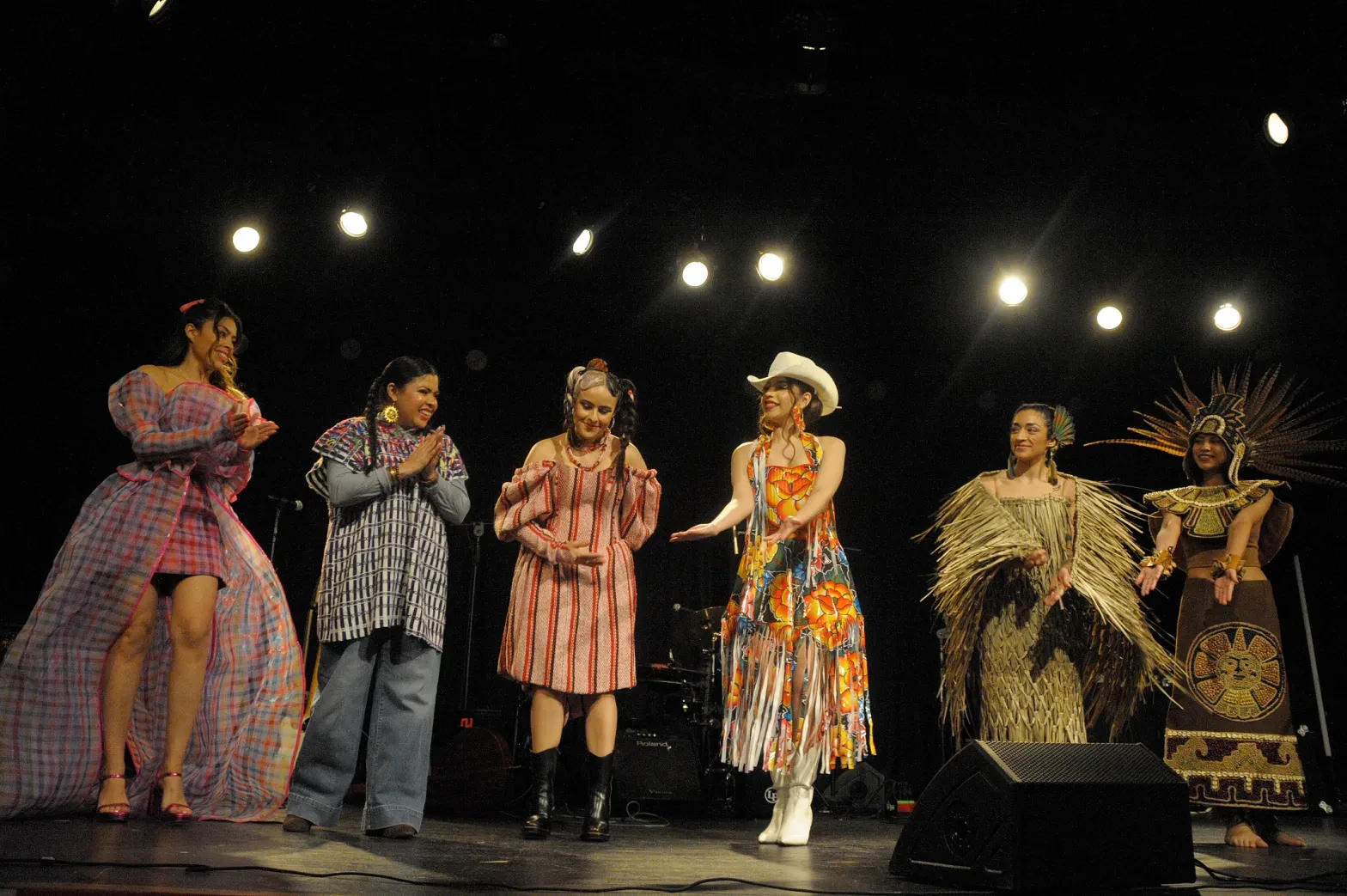 Designer Julieta Zavala and her models at Sor Juana Festival 2025